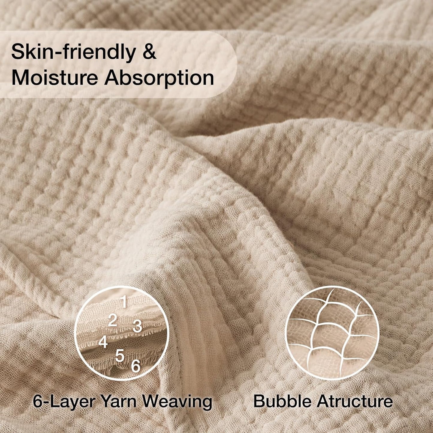100% Cotton Muslin Blanket