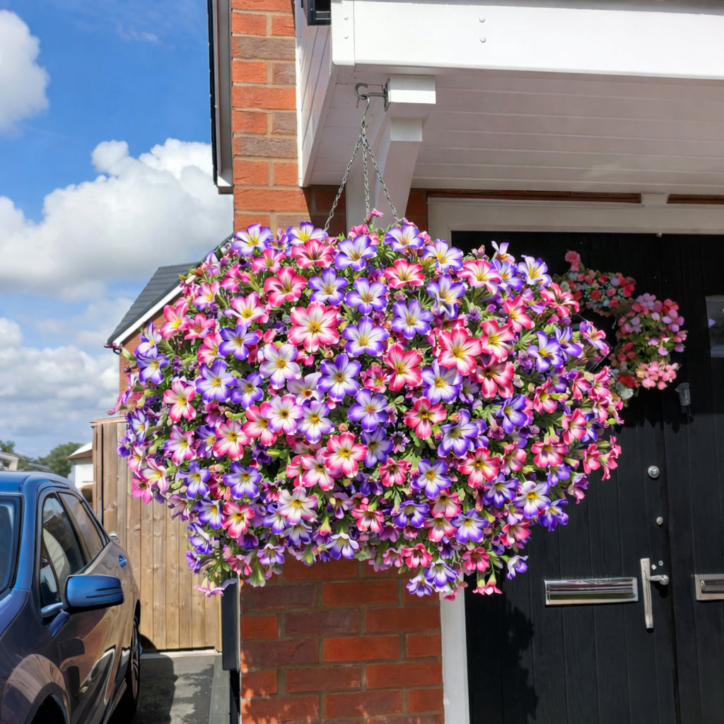 🌸 UV-Bestendige Kunst Petunia's – Altijd Kleurrijke Bloemen, Zonder Onderhoud! 🌿✨