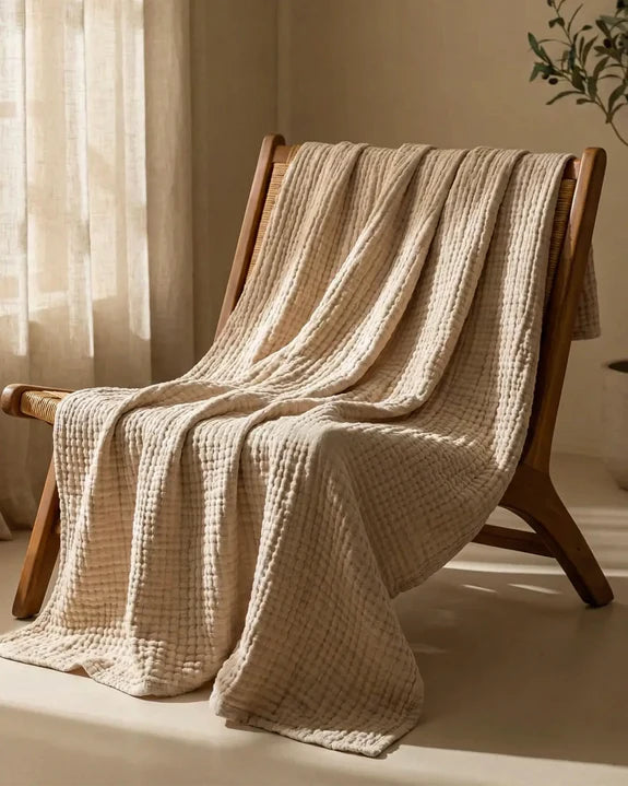 100% Cotton Muslin Blanket