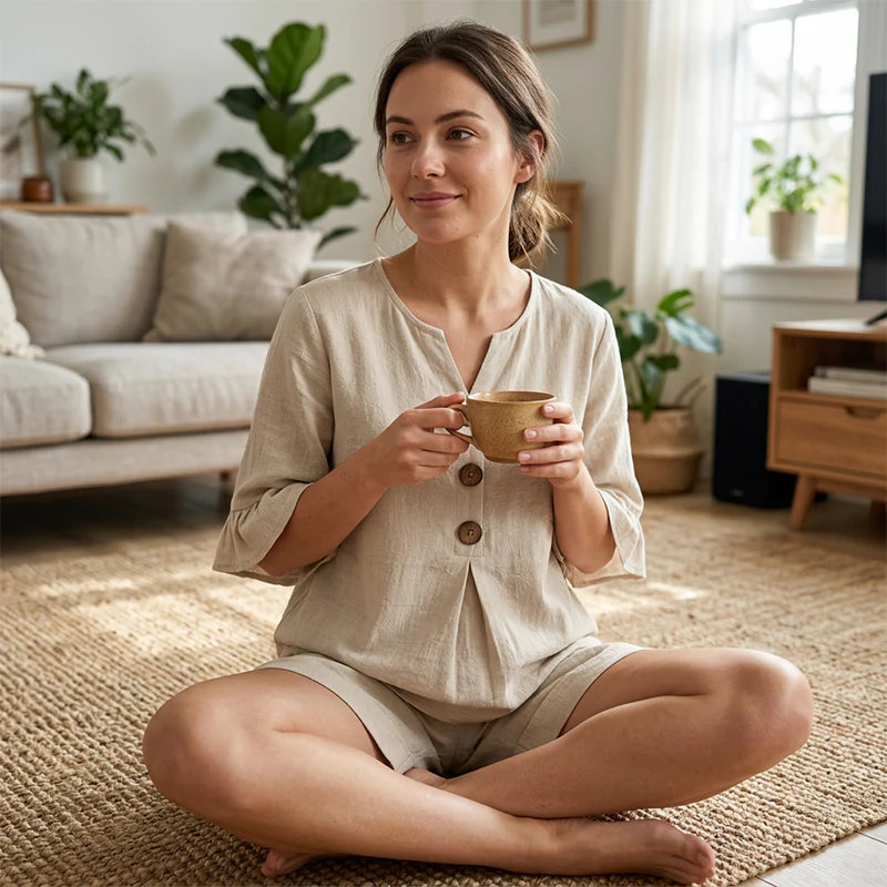 🌸 Women's Effortless Summer Cotton Set