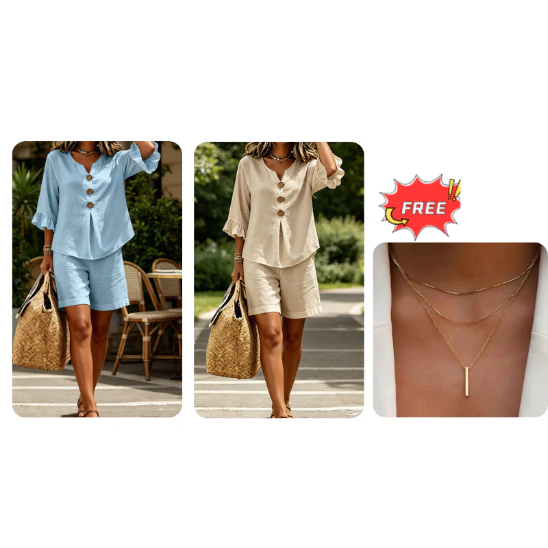 🌸 Women's Effortless Summer Cotton Set