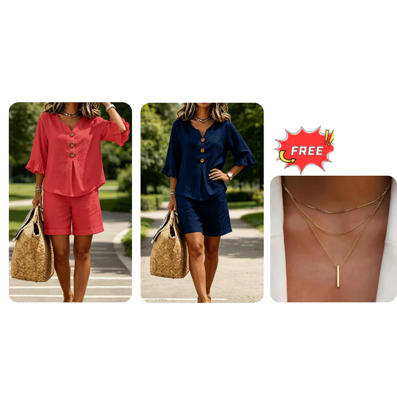 🌸 Women's Effortless Summer Cotton Set