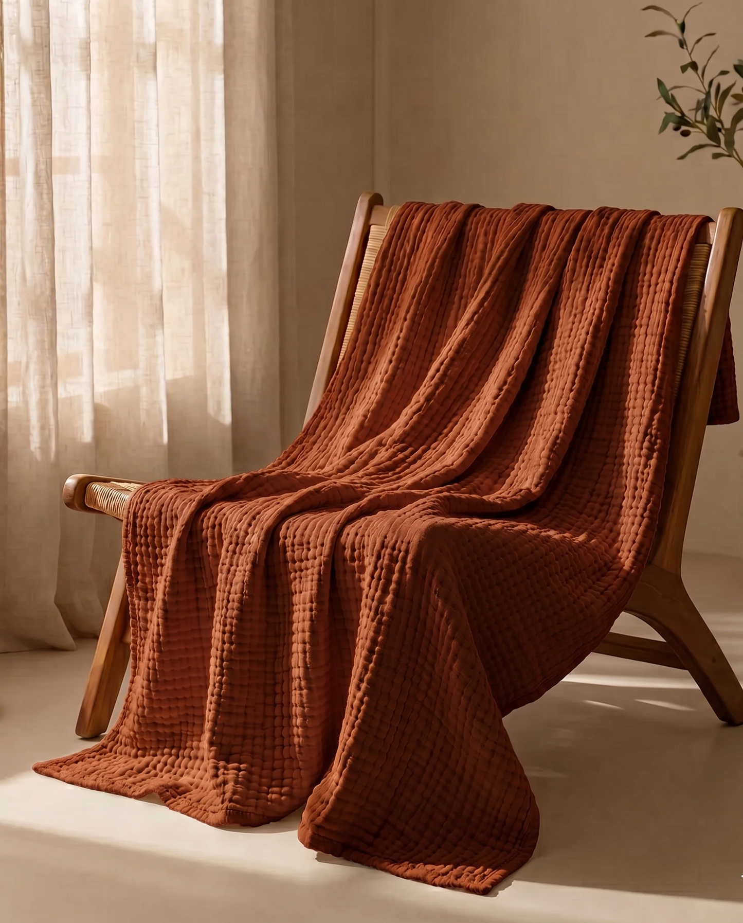 100% Cotton Muslin Blanket