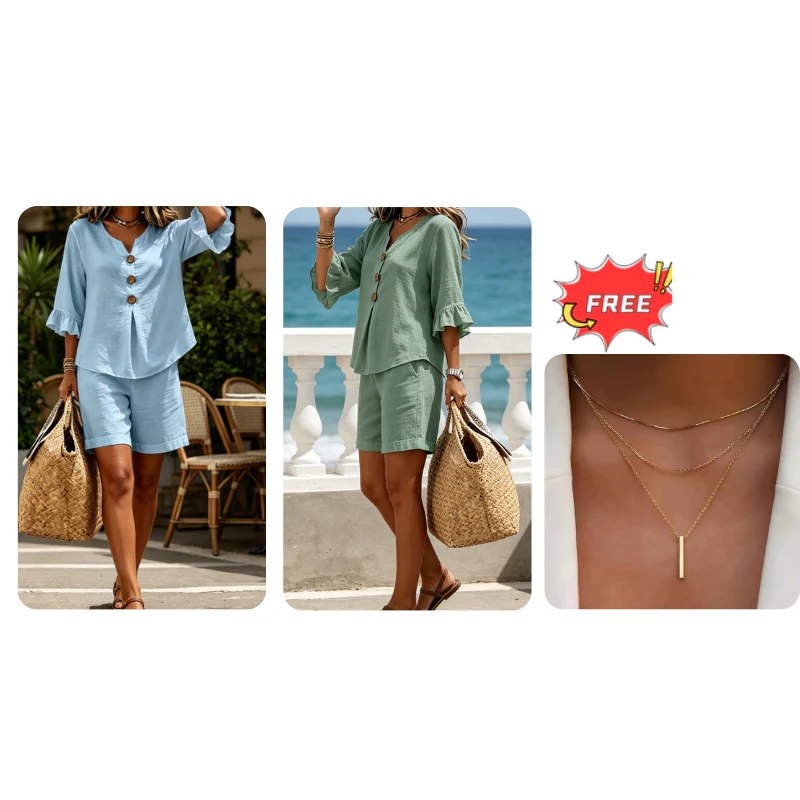 🌸 Women's Effortless Summer Cotton Set