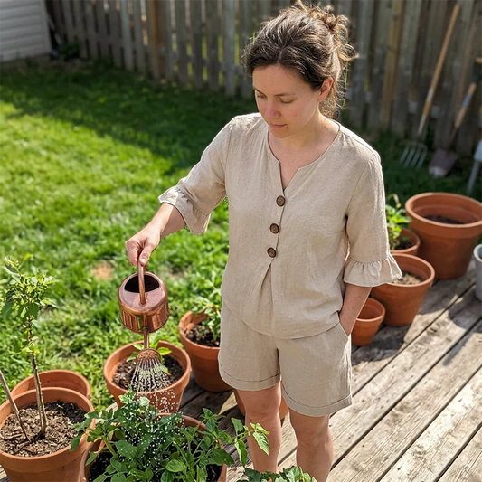 🌸 Müheloses Sommer-Baumwoll-Set für Damen